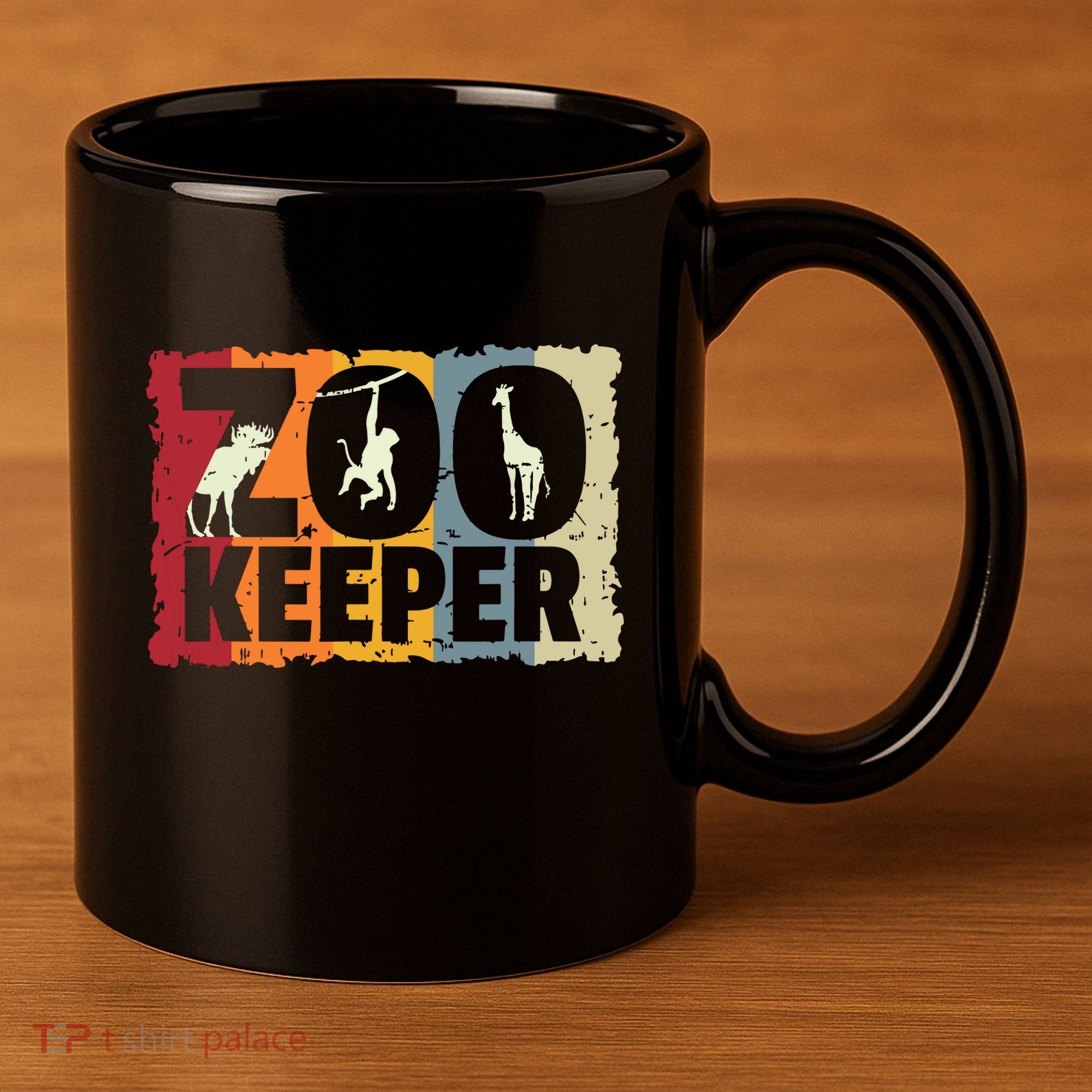 Zookeeper Zoo Animal Explorer Fun Safari Jungle Holiday Gift 11oz C Handle Ceramic Mug