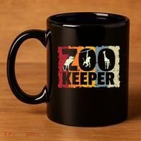 Zookeeper Zoo Animal Explorer Fun Safari Jungle Holiday Gift 11oz C Handle Ceramic Mug thumb 4