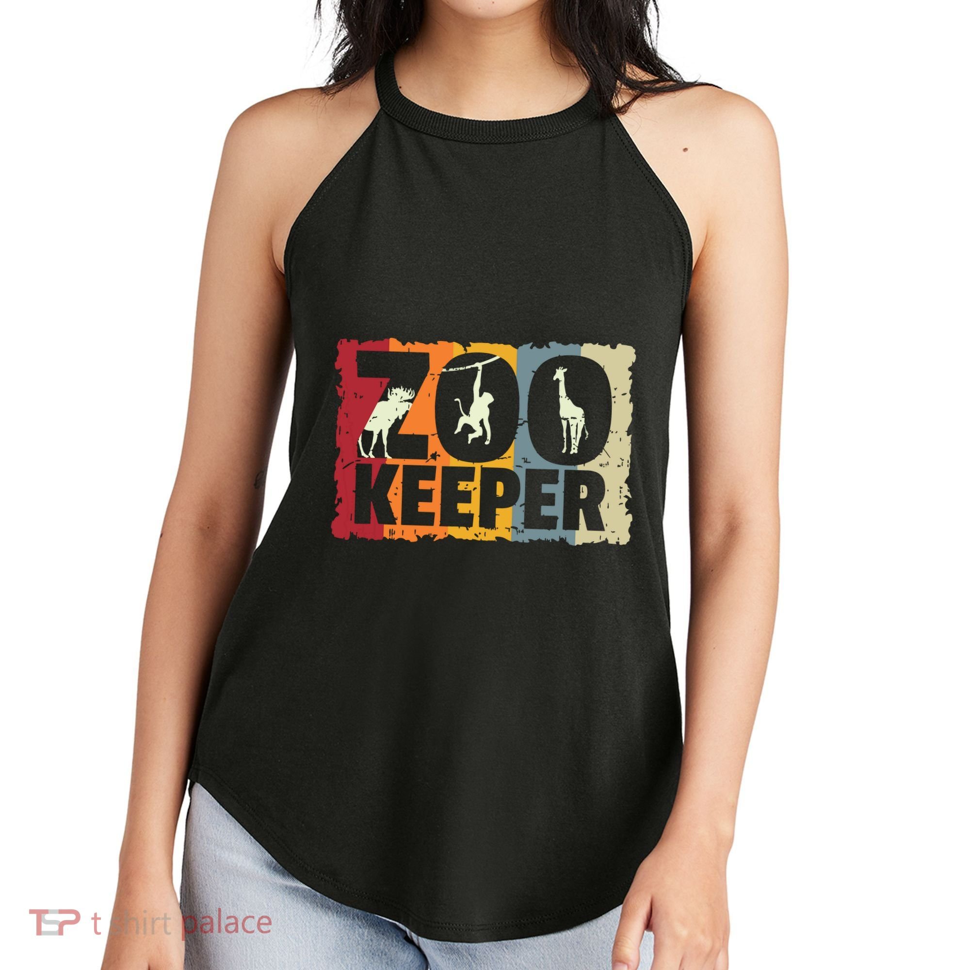 Zookeeper Zoo Animal Explorer Fun Safari Jungle Holiday Gift Women's Perfect Tri Rocker Tank