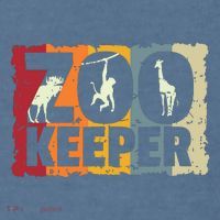 Zookeeper Zoo Animal Explorer Fun Safari Jungle Holiday Gift Garment-Dyed Sweatshirt thumb 2