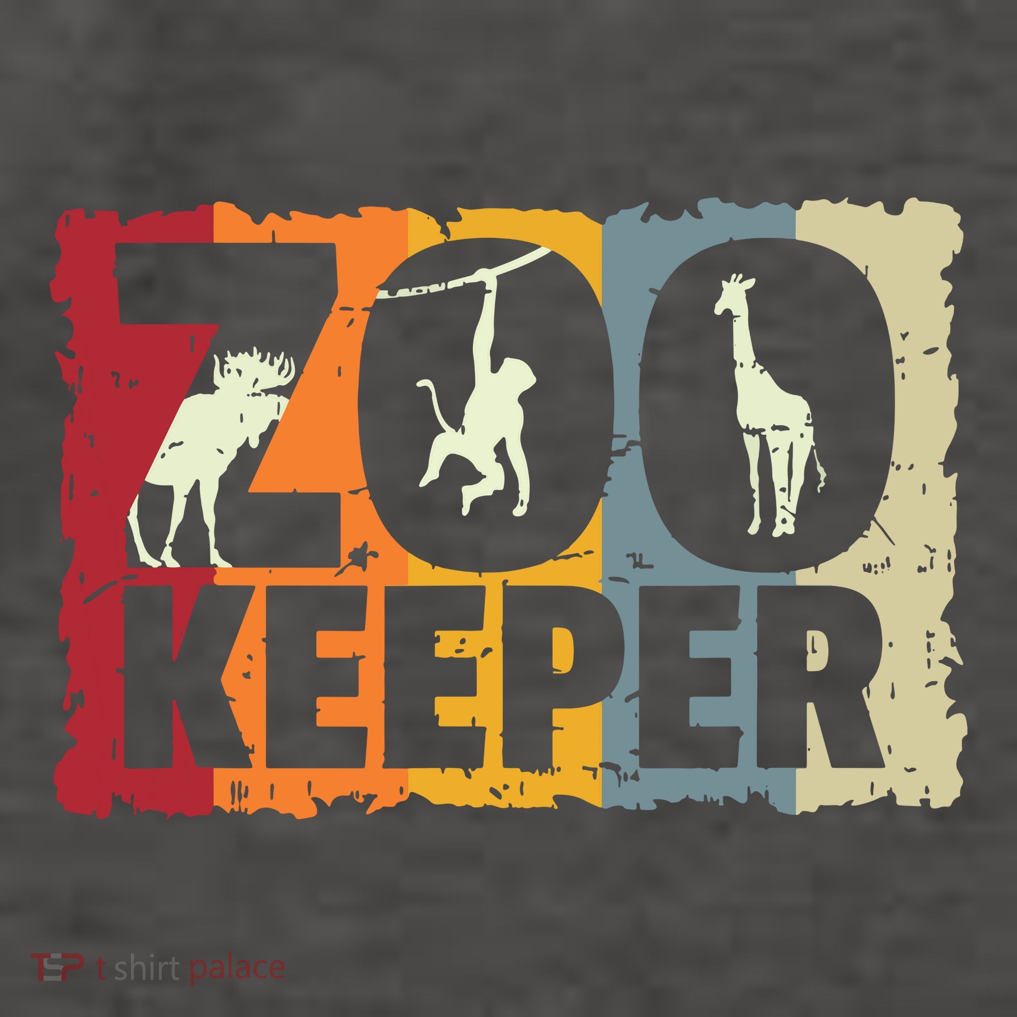 Zookeeper Zoo Animal Explorer Fun Safari Jungle Holiday Gift Vector Backpack