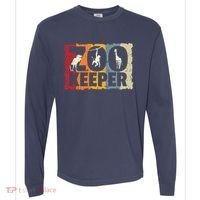 Zookeeper Zoo Animal Explorer Fun Safari Jungle Holiday Gift Comfort Colors Heavyweight Long Sleeve T-Shirt thumb 0