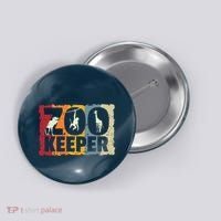 Zookeeper Zoo Animal Explorer Fun Safari Jungle Holiday Gift Button thumb 0