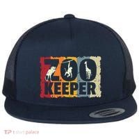Zookeeper Zoo Animal Explorer Fun Safari Jungle Holiday Gift Flat Bill Trucker Hat thumb 0