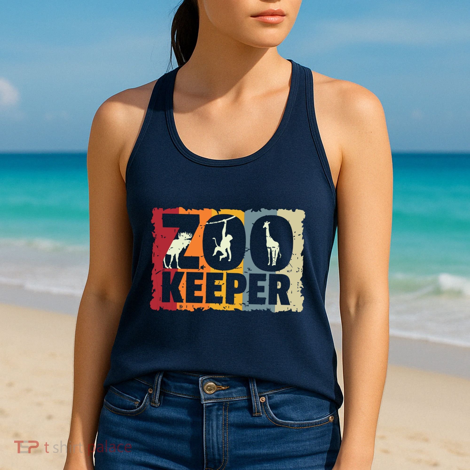 Zookeeper Zoo Animal Explorer Fun Safari Jungle Holiday Gift Women's Tank Top