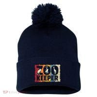 Zookeeper Zoo Animal Explorer Fun Safari Jungle Holiday Gift Pom Pom 12in Knit Beanie thumb 0