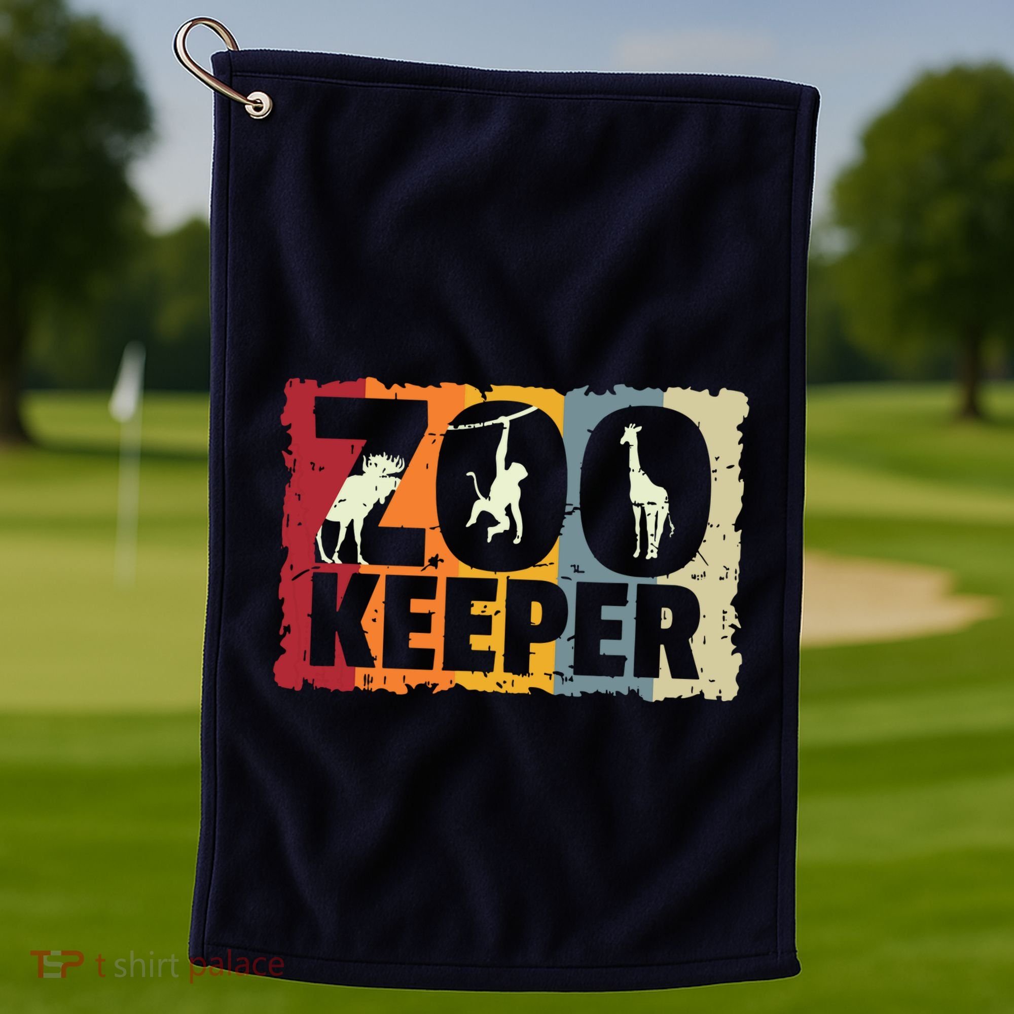 Zookeeper Zoo Animal Explorer Fun Safari Jungle Holiday Gift Golf Towel
