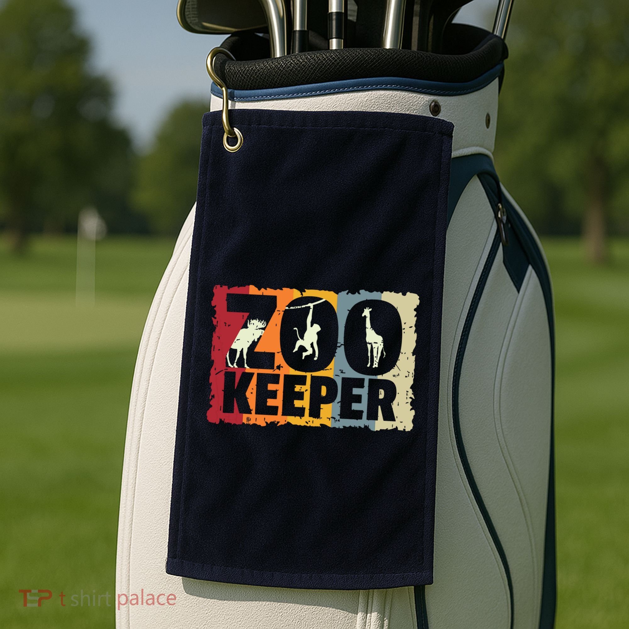 Zookeeper Zoo Animal Explorer Fun Safari Jungle Holiday Gift Golf Towel