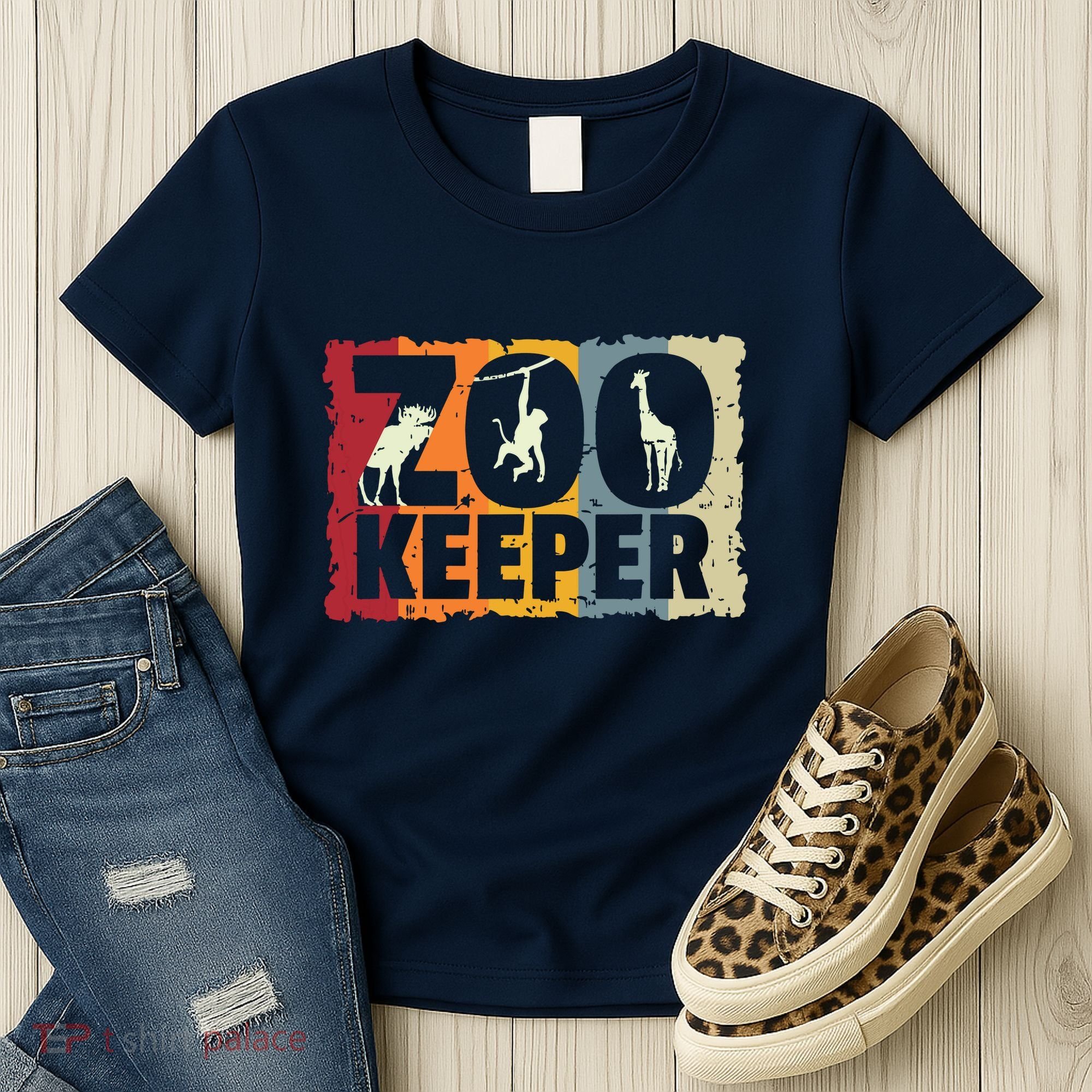 Zookeeper Zoo Animal Explorer Fun Safari Jungle Holiday Gift Women's T-Shirt