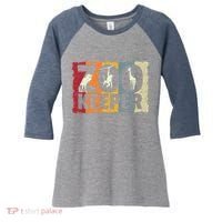 Zookeeper Zoo Animal Explorer Fun Safari Jungle Holiday Gift Women's Tri-Blend 3/4-Sleeve Raglan Shirt thumb 0