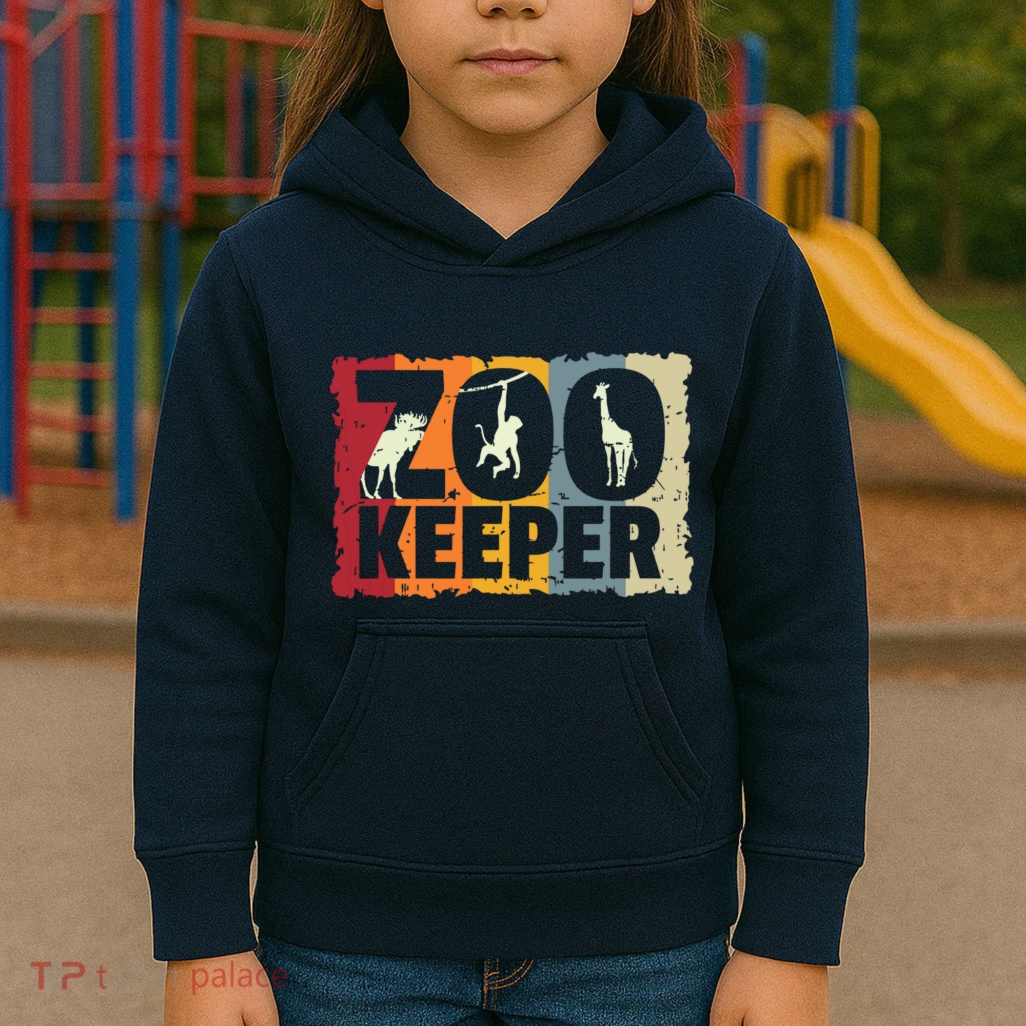 Zookeeper Zoo Animal Explorer Fun Safari Jungle Holiday Gift Kids Hoodie
