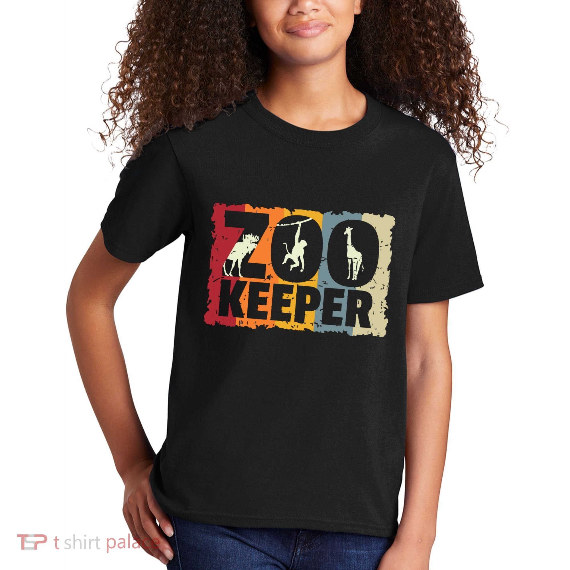 Zookeeper Zoo Animal Explorer Fun Safari Jungle Holiday Gift Kids T-Shirt
