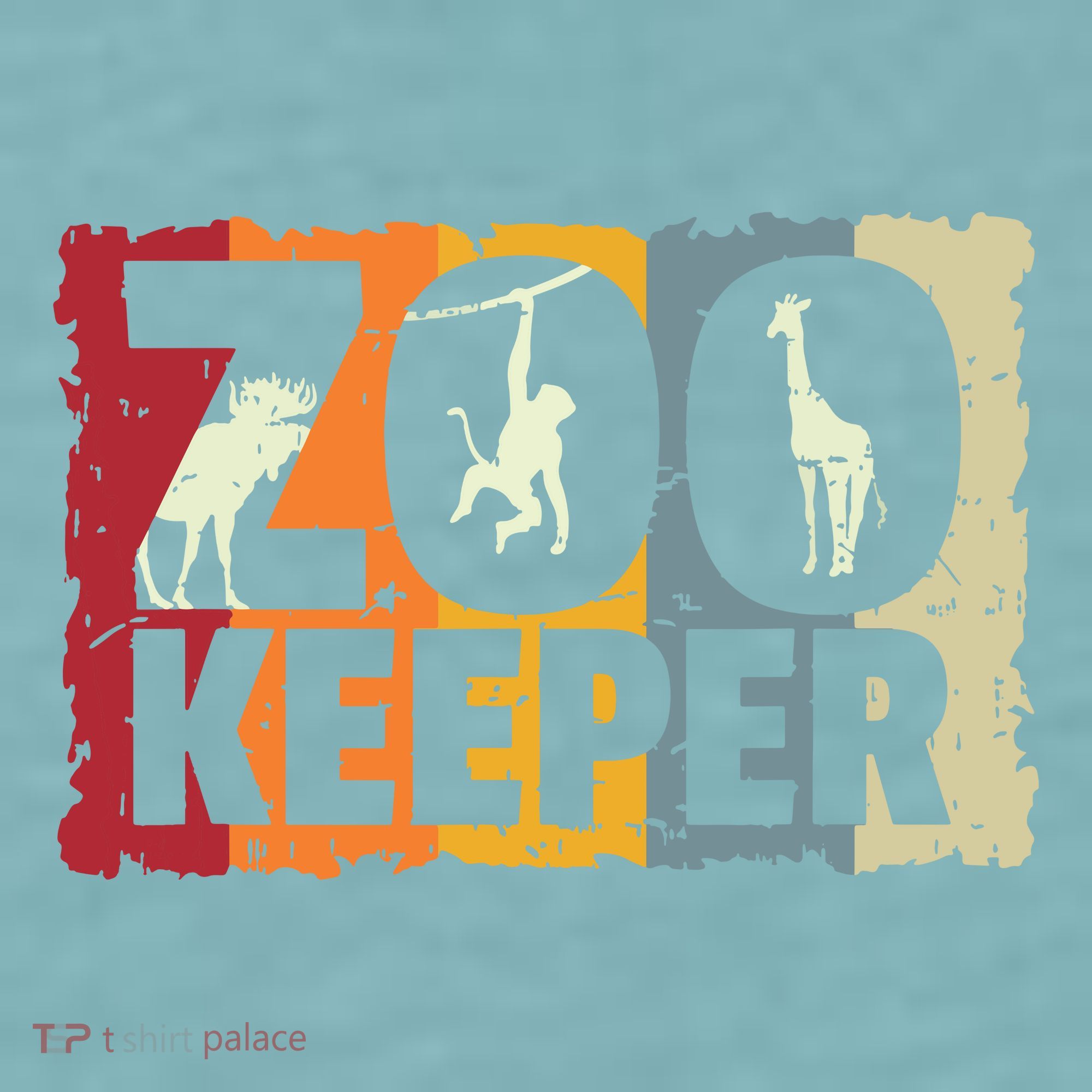 Zookeeper Zoo Animal Explorer Fun Safari Jungle Holiday Gift Sueded Cloud Jersey T-Shirt