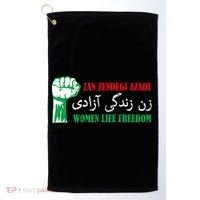 Zan Zendegi Azadi Persian Woman Life Freedom Golf Towel thumb 0