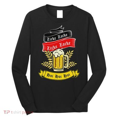 Zicke Zacke Hoi Funny Germany Flag Oktoberfest German Long Sleeve Shirt