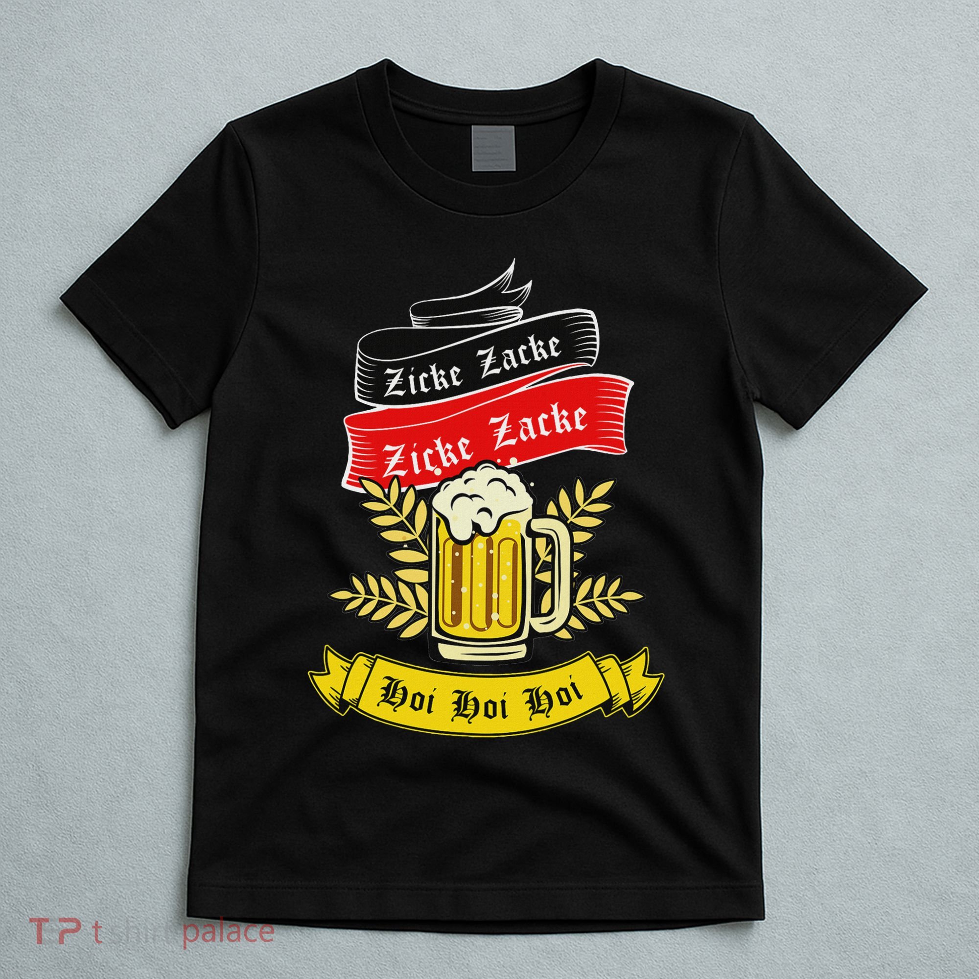 Zicke Zacke Hoi Funny Germany Flag Oktoberfest German T-Shirt