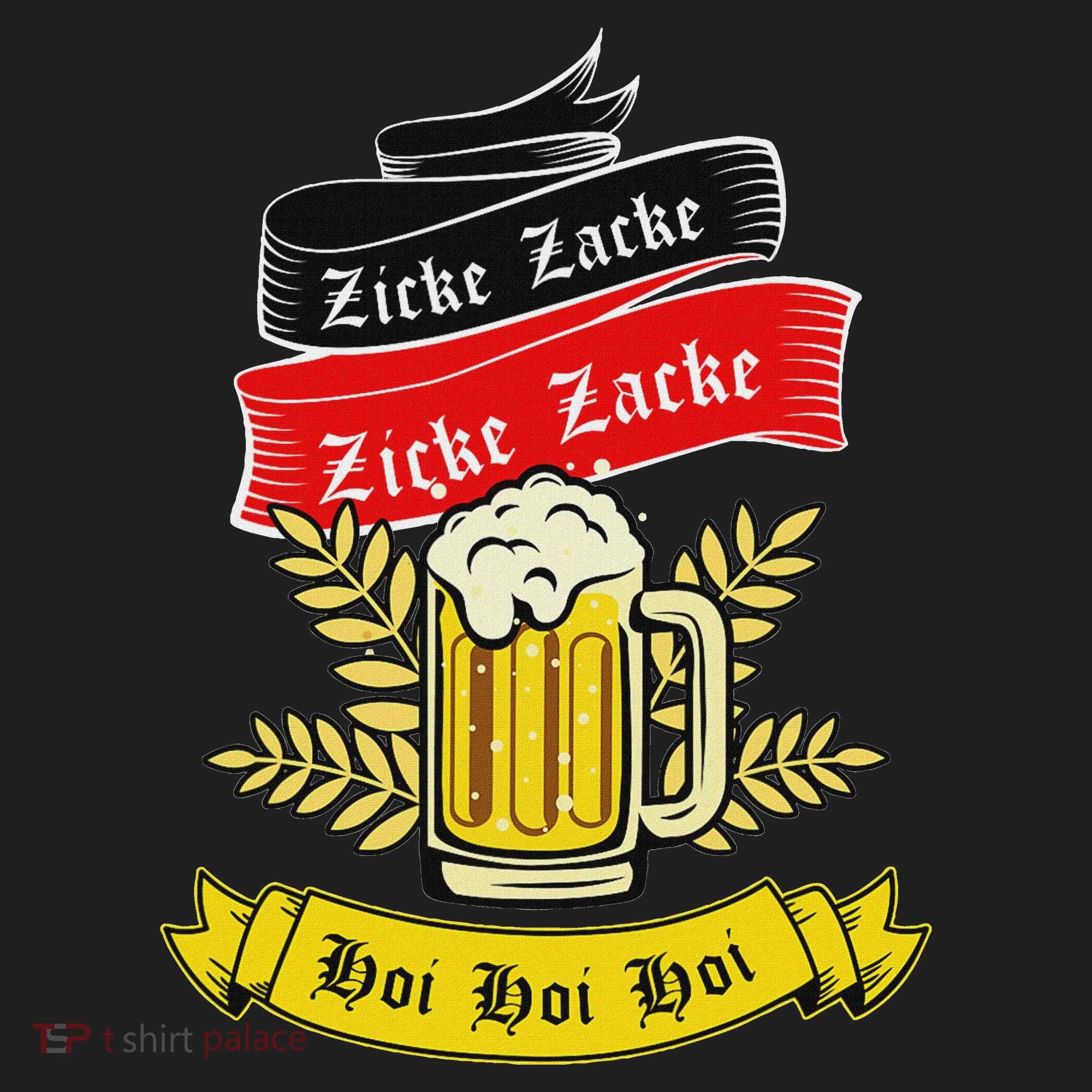 Zicke Zacke Hoi Funny Germany Flag Oktoberfest German Hat
