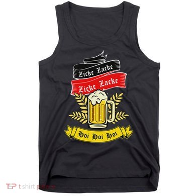 Zicke Zacke Hoi Funny Germany Flag Oktoberfest German Tank Top