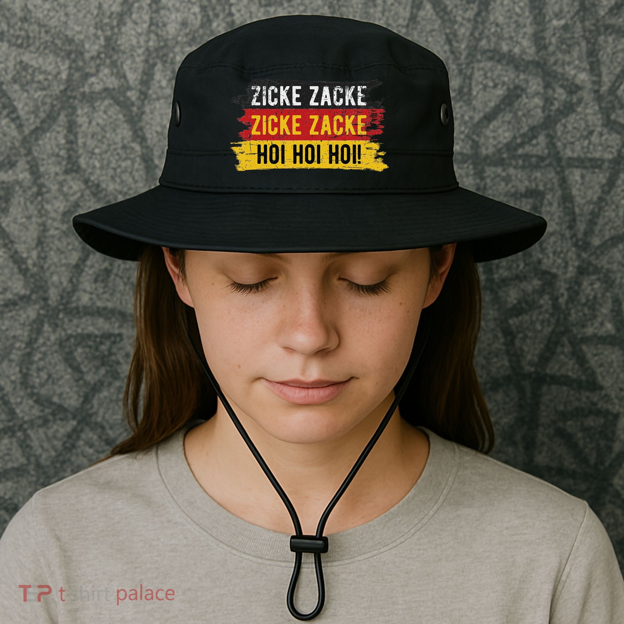 Zicke Zacke Hoi Hoi German Drinking Song Prost Cheers Bucket Hat