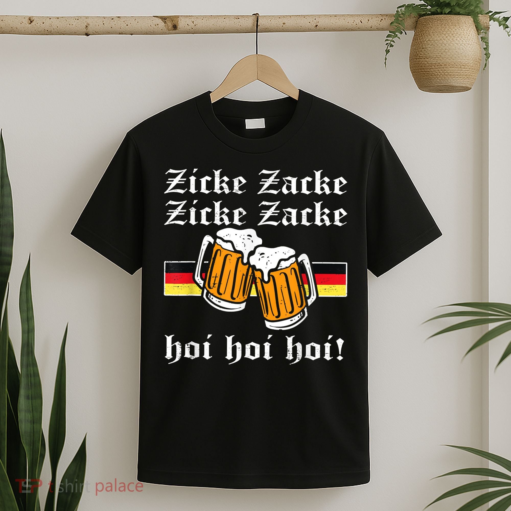 Zicke Zacke Hoi Funny Germany Flag Oktoberfest German T-Shirt