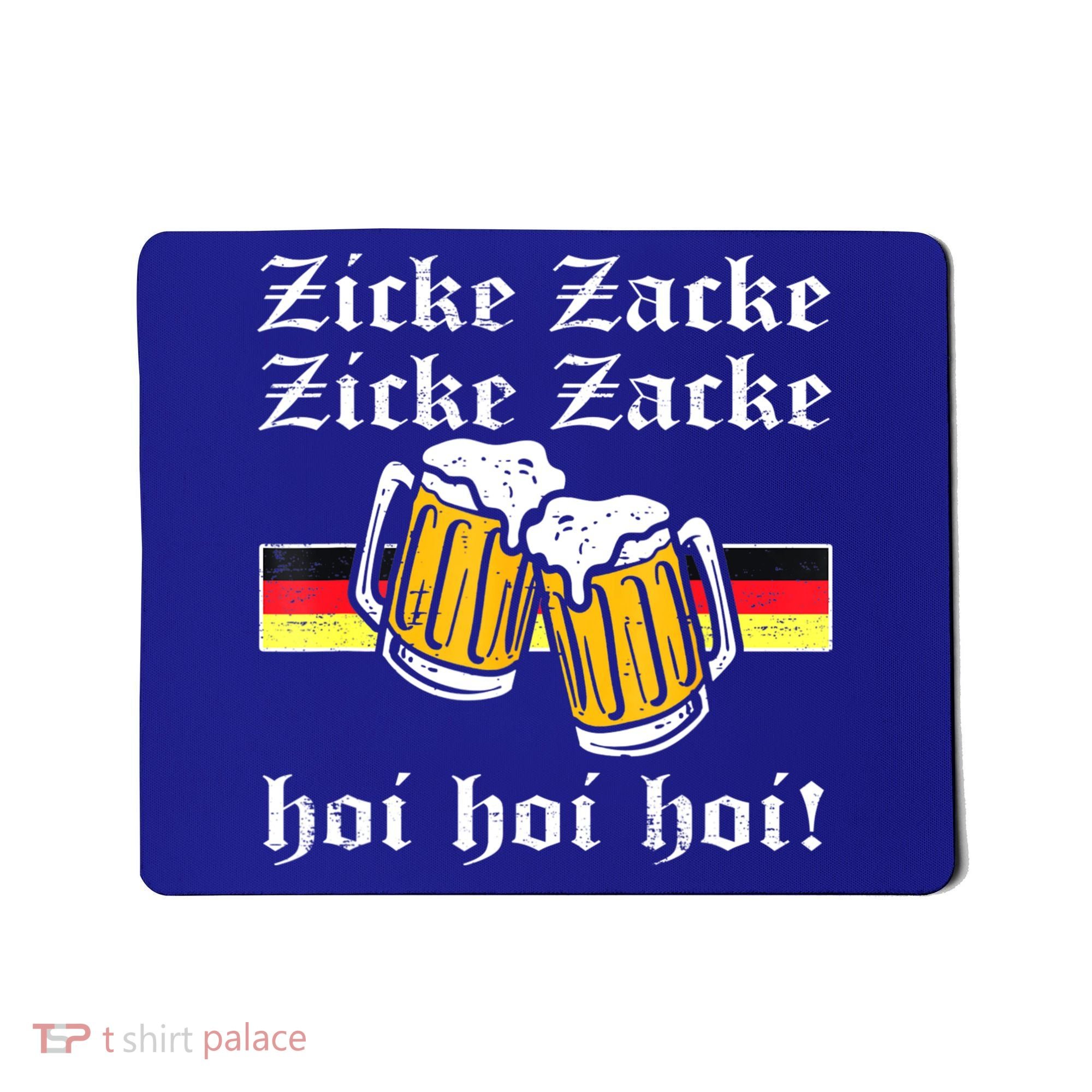Zicke Zacke Hoi Funny Germany Flag Oktoberfest German Mousepad
