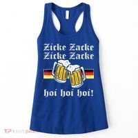 Zicke Zacke Hoi Funny Germany Flag Oktoberfest German Women's Tank Top thumb 0