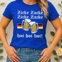 Zicke Zacke Hoi Funny Germany Flag Oktoberfest German Women's T-Shirt thumb 2