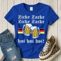 Zicke Zacke Hoi Funny Germany Flag Oktoberfest German Women's T-Shirt thumb 3