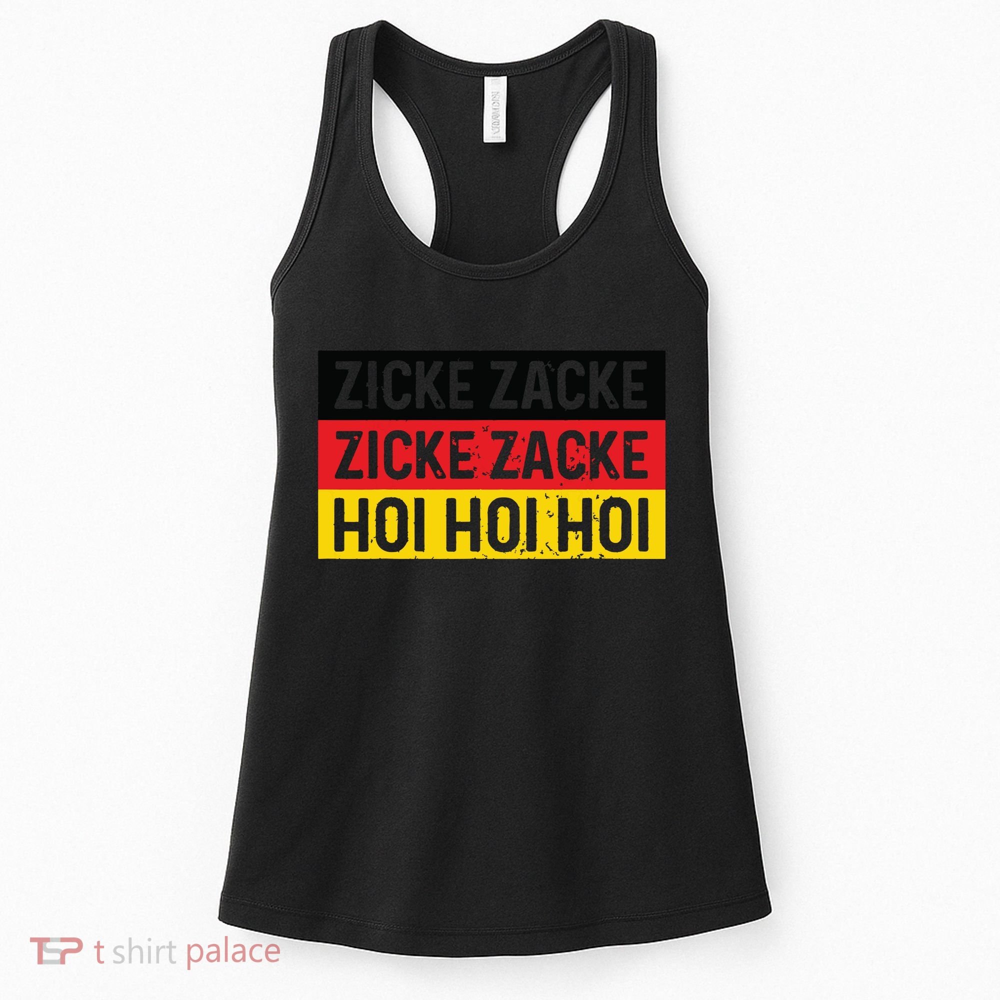 Zicke Zacke Hoi Oktoberfest German Flag Party Funny Gift Women's Tank Top