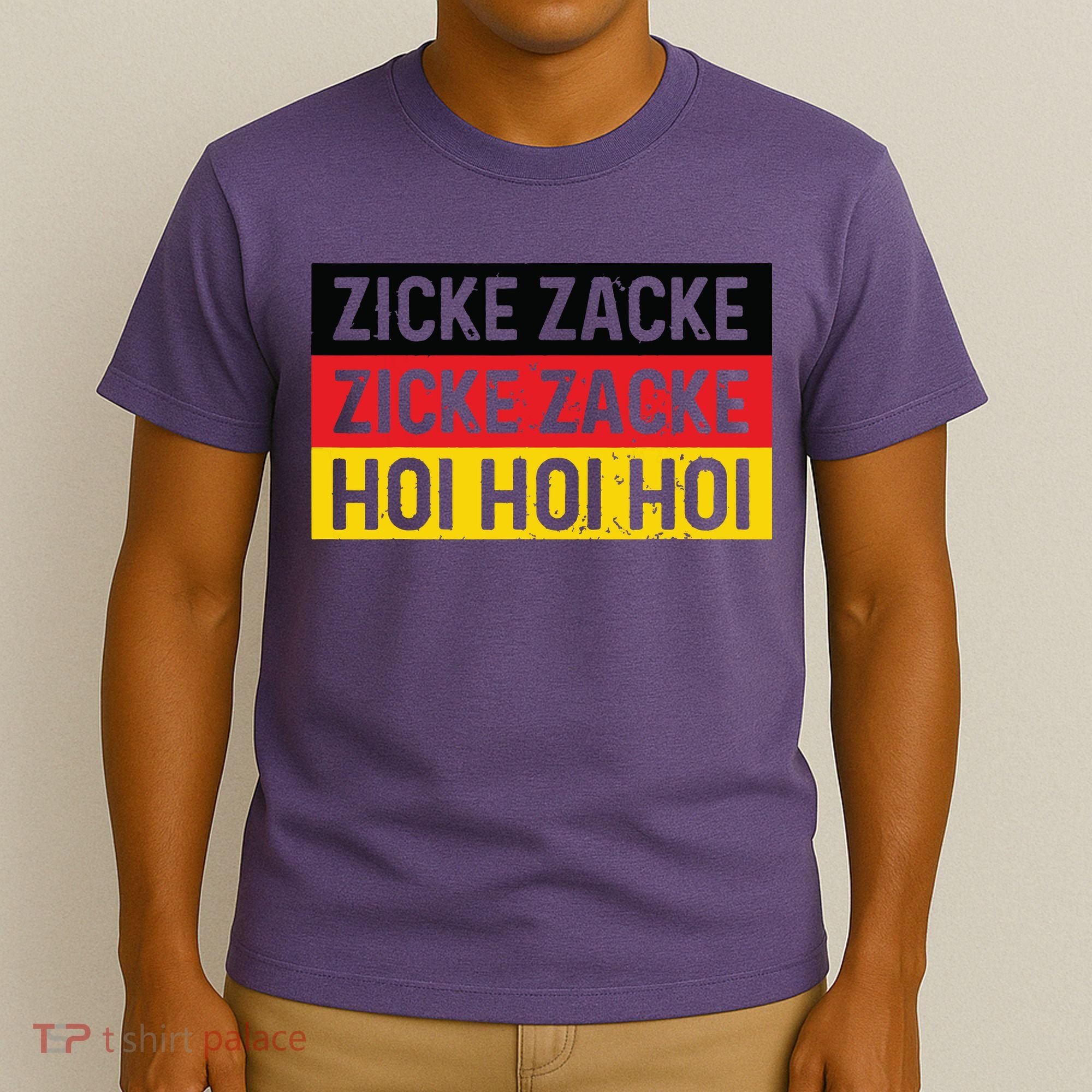 Zicke Zacke Hoi Oktoberfest German Flag Party Funny Gift T-Shirt