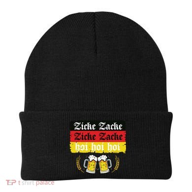 Zicke Zacke Hoi Oktoberfest German Flag Party Funny Beanie