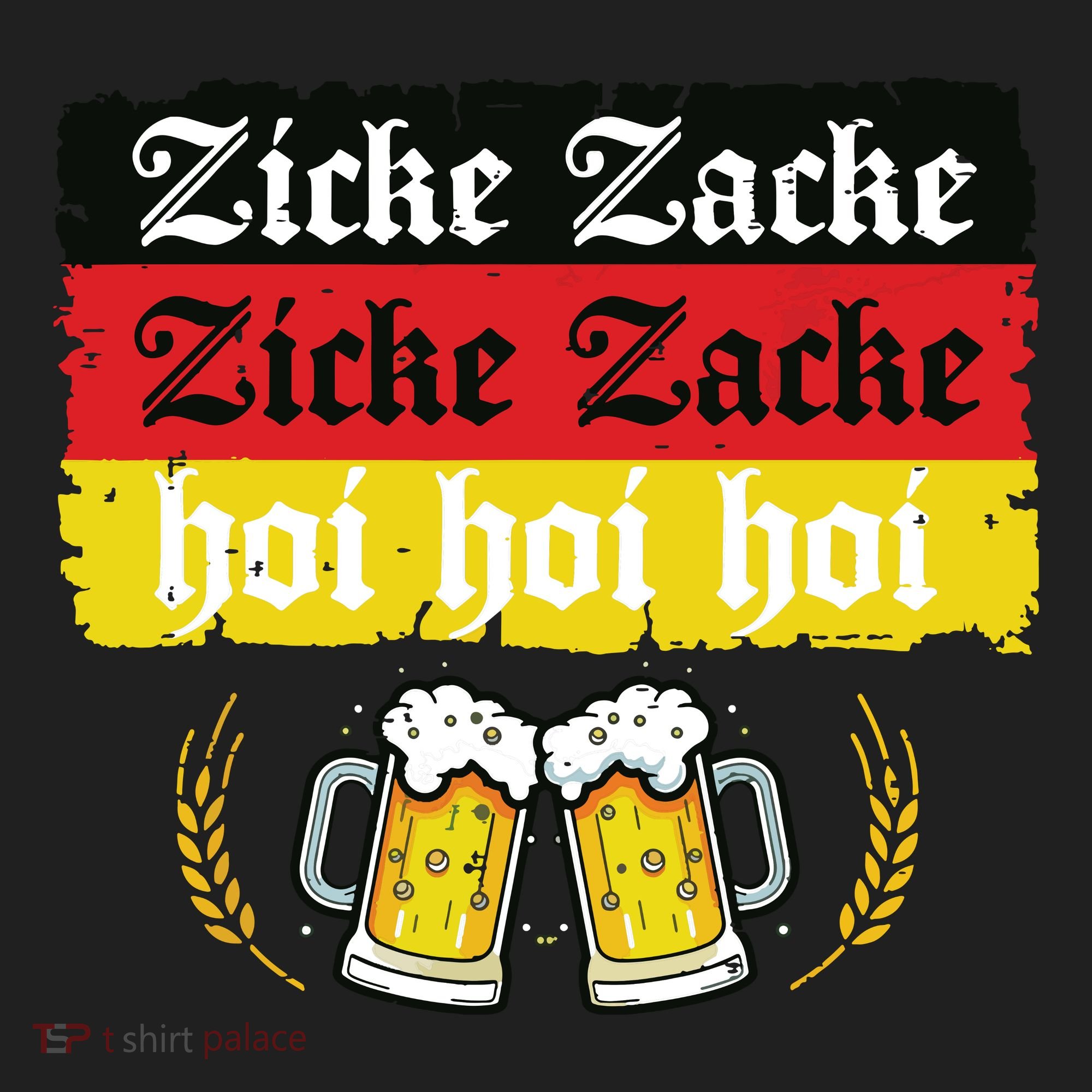 Zicke Zacke Hoi Oktoberfest German Flag Party Funny Hat