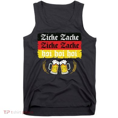 Zicke Zacke Hoi Oktoberfest German Flag Party Funny Tank Top