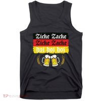 Zicke Zacke Hoi Oktoberfest German Flag Party Funny Tank Top thumb 0