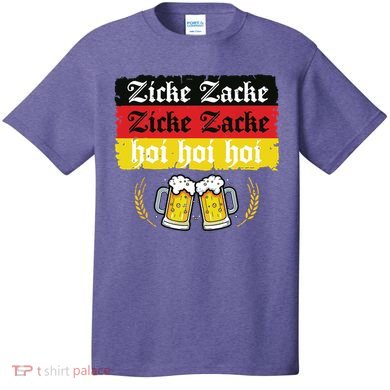 Zicke Zacke Hoi Oktoberfest German Flag Party Funny T-Shirt