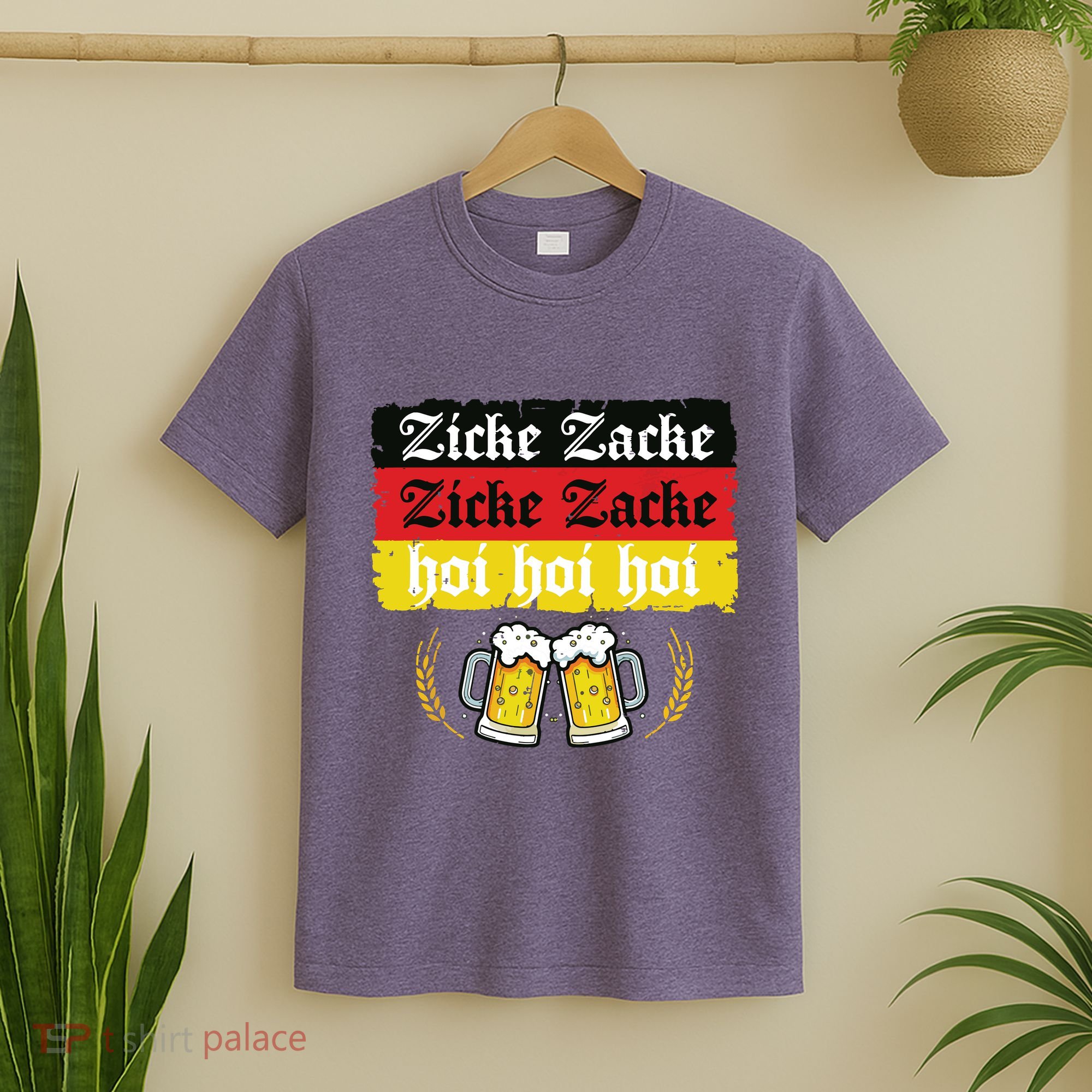 Zicke Zacke Hoi Oktoberfest German Flag Party Funny T-Shirt