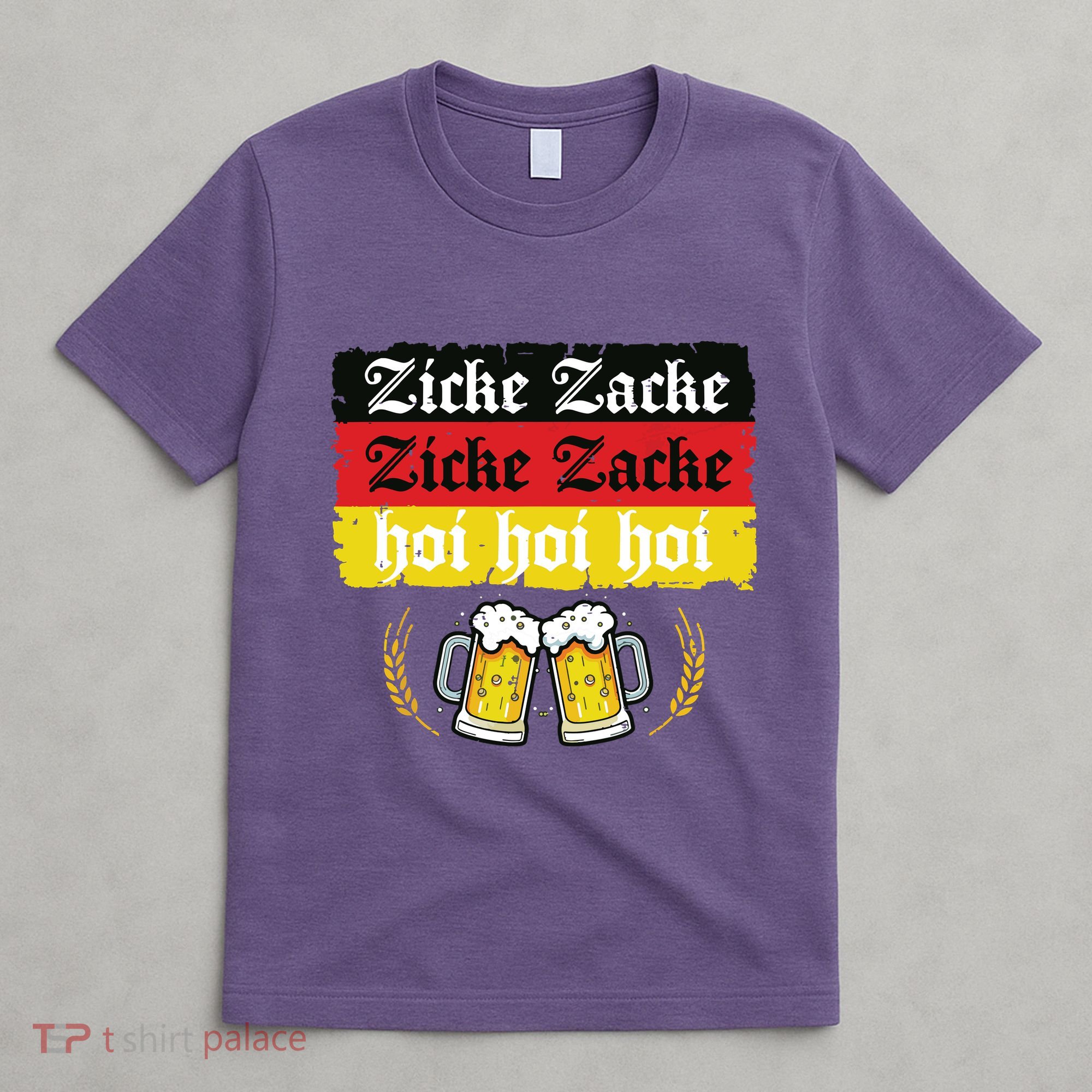 Zicke Zacke Hoi Oktoberfest German Flag Party Funny T-Shirt