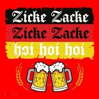 Zicke Zacke Hoi Oktoberfest German Flag Party Funny Santa Hat thumb 1
