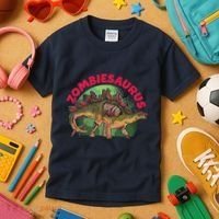 Zombiesaurus Kids T-Shirt thumb 3