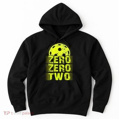 Zero Zero Two Pickleball Player Paddleball Hoodie