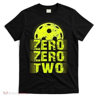 Zero Zero Two Pickleball Player Paddleball T-Shirt