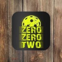 Zero Zero Two Pickleball Player Paddleball Coaster thumb 0