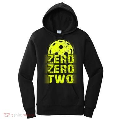 Zero Zero Two Pickleball Player Paddleball Women's Hoodie