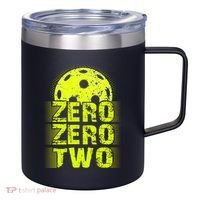 Zero Zero Two Pickleball Player Paddleball 12oz Stainless Steel Coffee Mug thumb 0