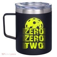 Zero Zero Two Pickleball Player Paddleball 12oz Stainless Steel Coffee Mug thumb 2