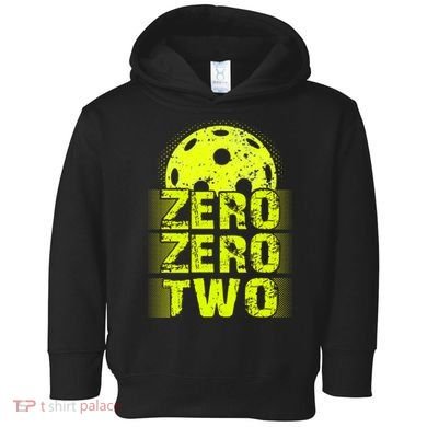 Zero Zero Two Pickleball Player Paddleball Toddler Hoodie