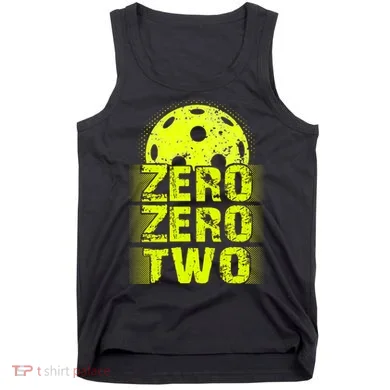 Zero Zero Two Pickleball Player Paddleball Tank Top