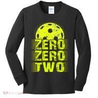 Zero Zero Two Pickleball Player Paddleball Kids Long Sleeve Shirt thumb 0