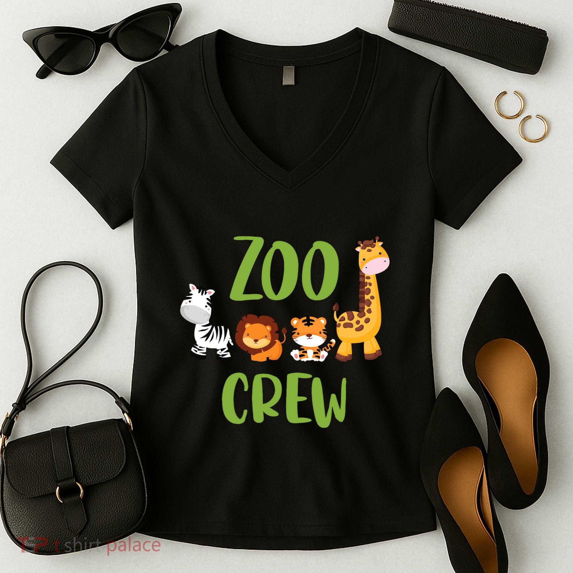 Zoologist Zookeeper Zoo Women's V-Neck T-Shirt