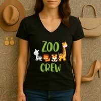 Zoologist Zookeeper Zoo Women's V-Neck T-Shirt thumb 3